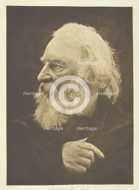 H. W. Longfellow, 1868, printed c. 1893. Creator: Julia Margaret Cameron.
