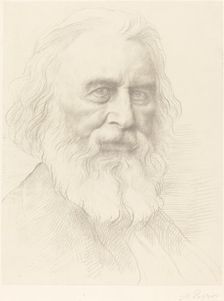 H.W. Longfellow, 2nd plate. Creator: Alphonse Legros