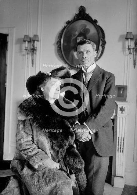 H.Y. Braddon & wife, 1918. Creator: Bain News Service.