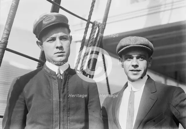 H. Benson & C. Krauter, wireless men on Merida & Princess Anne, between c1910 and c1915. Creator: Bain News Service.