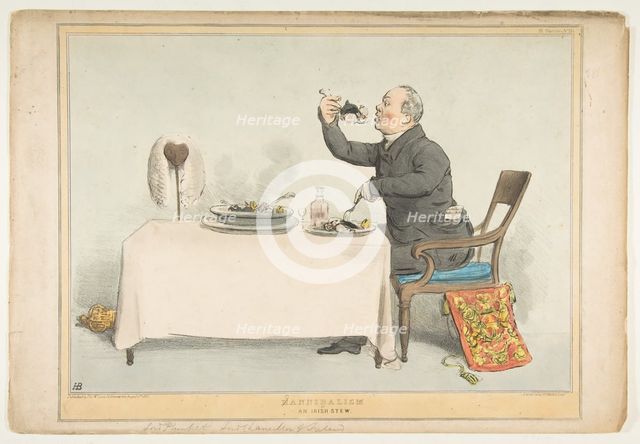 H(C)annibalism or an Irish Stew, August 5, 1833. Creator: John Doyle.