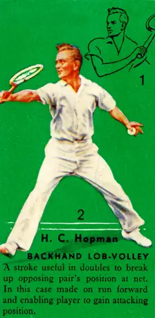 H. C. Hopman - Backhand Lob-Volley c1935. Creator: Unknown
