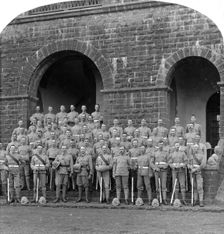 H Company, Royal Warwickshire Regiment, Belgaum, India, 1900s. Creator: Underwood & Underwood