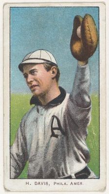 H. Davis, Philadelphia, American League, from the White Border series (T206) for the Am..., 1909-11. Creator: American Tobacco Company
