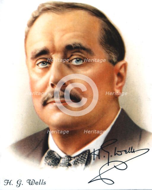 H. G. Wells, English author and popular historian, 1927. Artist: Unknown