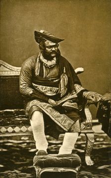 H.H. General The Maharajah Sindhia of Gwalior G.C.B., G.C.S.I. c1870, (1901). Creator: Bourne & Shepherd