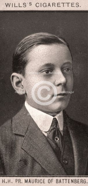 H.H, PR. Maurice of Battenberg, 1908.Artist: WD & HO Wills