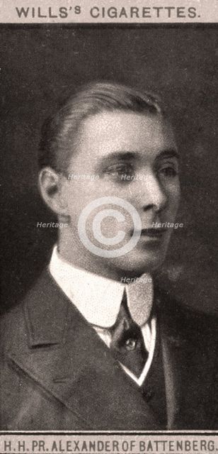 H.H, PR. Alexander of Battenberg, 1908.Artist: WD & HO Wills