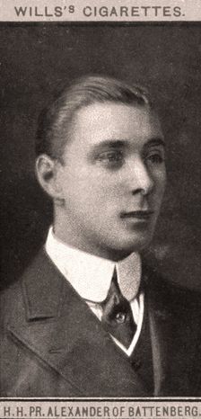 H.H, PR. Alexander of Battenberg, 1908.Artist: WD & HO Wills