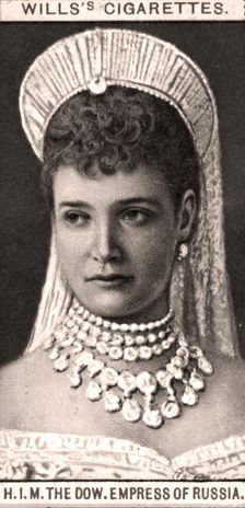 H.I.M, The Dow. Empress of Russia, 1908.Artist: WD & HO Wills