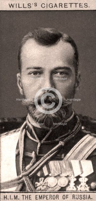 H.I.M The Emperor of Russia, 1908.Artist: WD & HO Wills