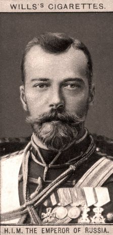 H.I.M The Emperor of Russia, 1908.Artist: WD & HO Wills