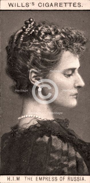 H.I.M The Empress of Russia, 1908.Artist: WD & HO Wills