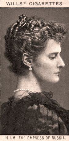H.I.M The Empress of Russia, 1908.Artist: WD & HO Wills