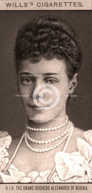 H.I.H The Grand Duchess Alexander of Russia, 1908.Artist: WD & HO Wills