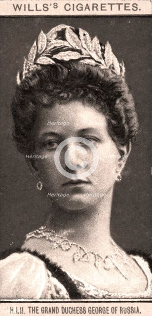 H.I.H The Grand Duchess George of Russia, 1908.Artist: WD & HO Wills