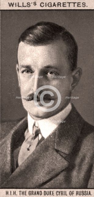 H.I.H The Grand Duke Cyril of Russia, 1908.Artist: WD & HO Wills