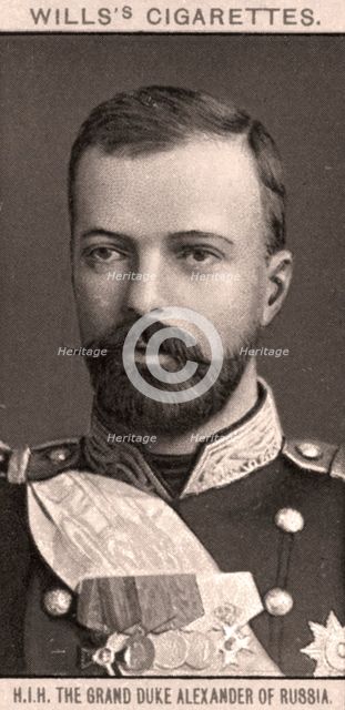 H.I.H The Grand Duke Alexander of Russia, 1908.Artist: WD & HO Wills