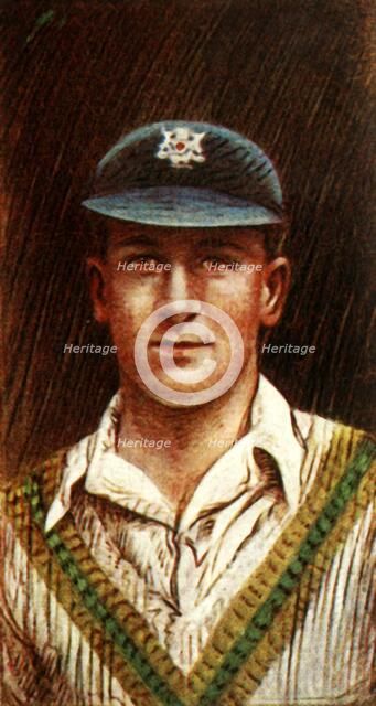 'H. Larwood (Notts)', 1928. Creator: Unknown.