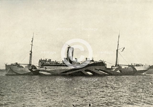 'H.M. Auxiliary Cruiser "Coronado" Camouflaged', (1919). Creator: Unknown.