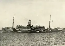 H.M. Auxiliary Cruiser "Coronado" Camouflaged (1919). Creator: Unknown