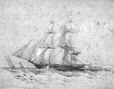 H.M.B.Waterwitch, 10 Guns. c1830s. Artist: Henry John Vernon