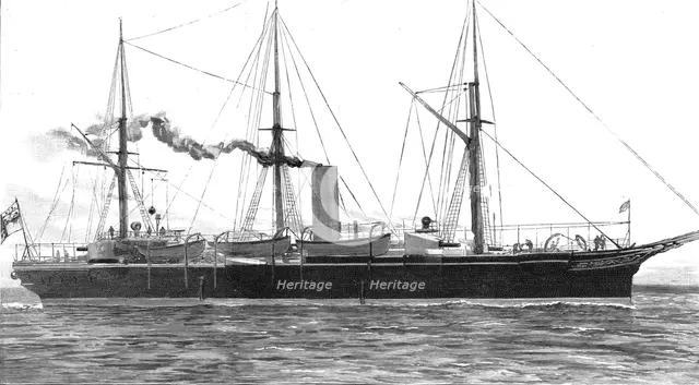 ''H.M. Cruiser "Serpent" Lost off Cape Villano, Spain', 1890. Creator: Unknown.