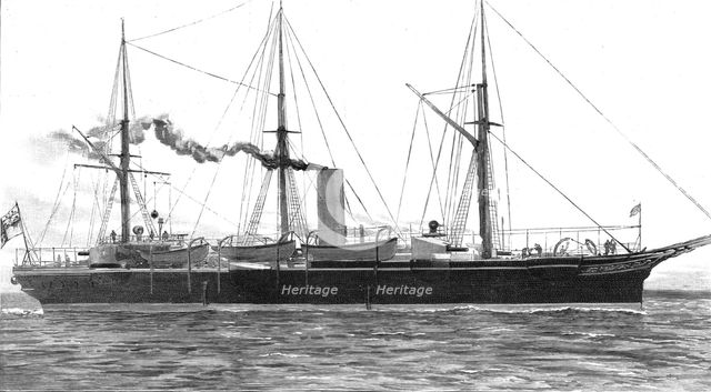 ''H.M. Cruiser "Serpent" Lost off Cape Villano, Spain', 1890. Creator: Unknown.