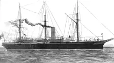 'H.M. Cruiser "Serpent" Lost off Cape Villano, Spain 1890. Creator: Unknown