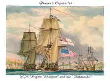 H.M.Frigate "Shannon" and the "Chesapeake", 1936. Creator: Unknown