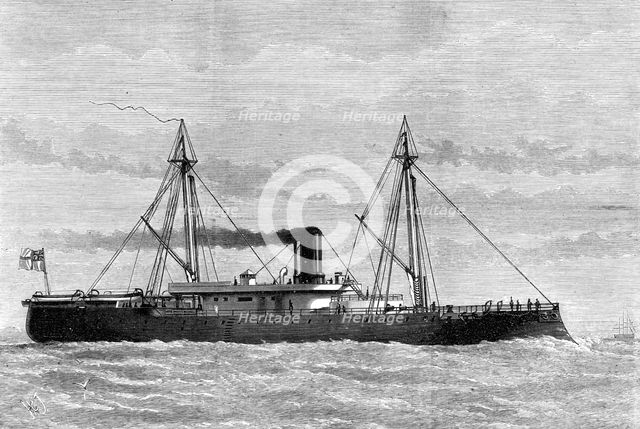 H.M. iron-clad ram Rupert, 1874. Creator: Unknown.