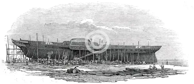 H.M. Iron steam-frigate "Trident", 1845. Creator: Unknown.