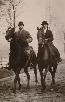 H.M. King George V. and Princess Mary 1914. Creator: Rotary Photo