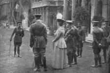 H.M. King George V and Queen Mary on the Eastern Lawns, 25th August 1915, (1939)