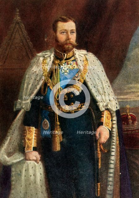 'H.M. King George V. - front page', c1911. Creator: Unknown.