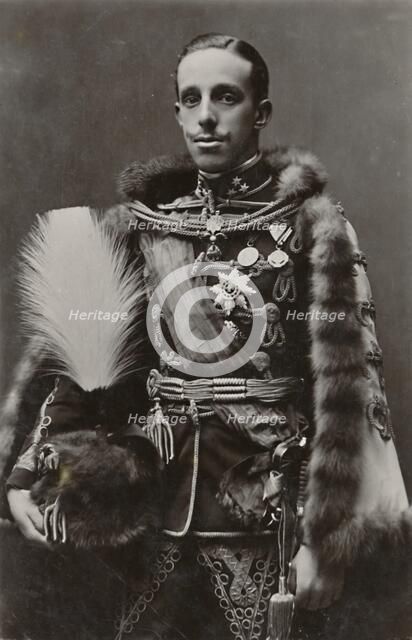 'H. M. King of Spain', c1910. Creators: Unknown, Franzen.