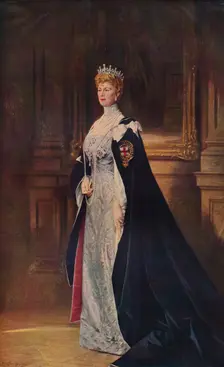 H.M. Queen Mary 1910 (1935). Artist: Sir William Llewellyn