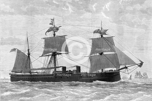 H.M.S. Alexandra, building at Chatham, 1876. Creator: Unknown.