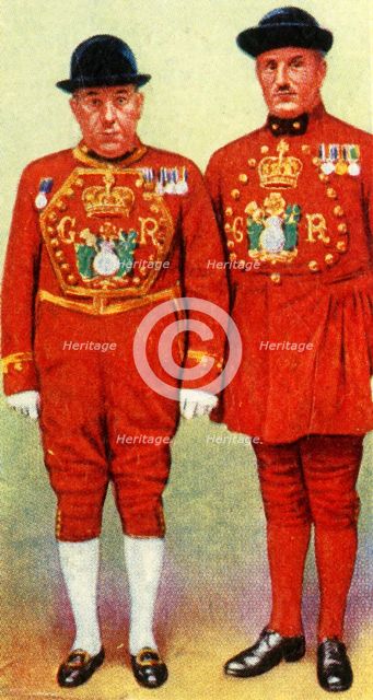 'H.M.'s Bargemaster and a Waterman', 1937. Creator: Unknown.