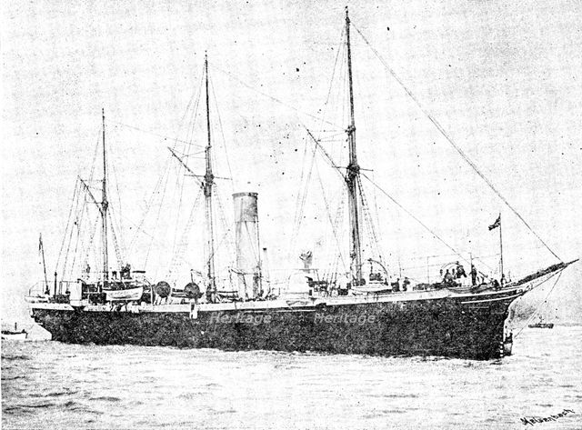 H.M.S. Brisk, 1890. Creator: Unknown.