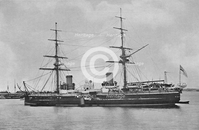 'H.M.S. Inflexible in 1880', c1880, (1904). Artist: Symonds & Co.