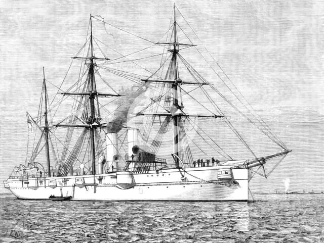 H.M.S. Leander, 1883. Creator: Unknown.