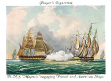 H.M.S "Majestic" engaging French and American Ships, 1936. Creator: Unknown