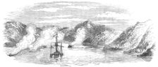 H.M.S. "Miranda", and her Prizes, in Litscha Bay, Russian Lapland, 1854. Creator: Unknown