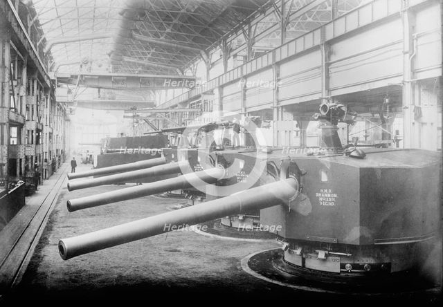 H.M.S. Shannon Vickers Sons & Maxims Gun Works, 1915. Creator: Bain News Service.