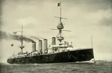 H.M.S. "Powerful". 1900. Creator: Symonds