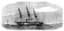H.M.S. Racer aground on Ryde Sands, 1871. Creator: Unknown