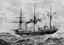 H.M.S. Thrush, new gun-vessel, to be commanded by Prince George of Wales, Lieutenant R.N., 1890. Creator: Unknown