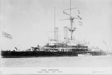 H.M.S. TRAFALGAR (Brit.), between c1910 and c1915. Creator: Bain News Service