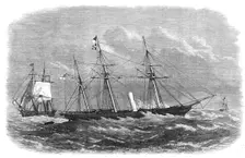H.M.S. Vigilant on the seven-fathom patch in the Red Sea, 1868. Creator: Unknown